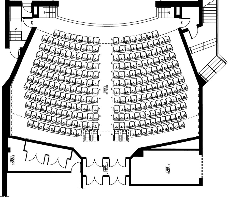 CenterStage Theater Seating Chart