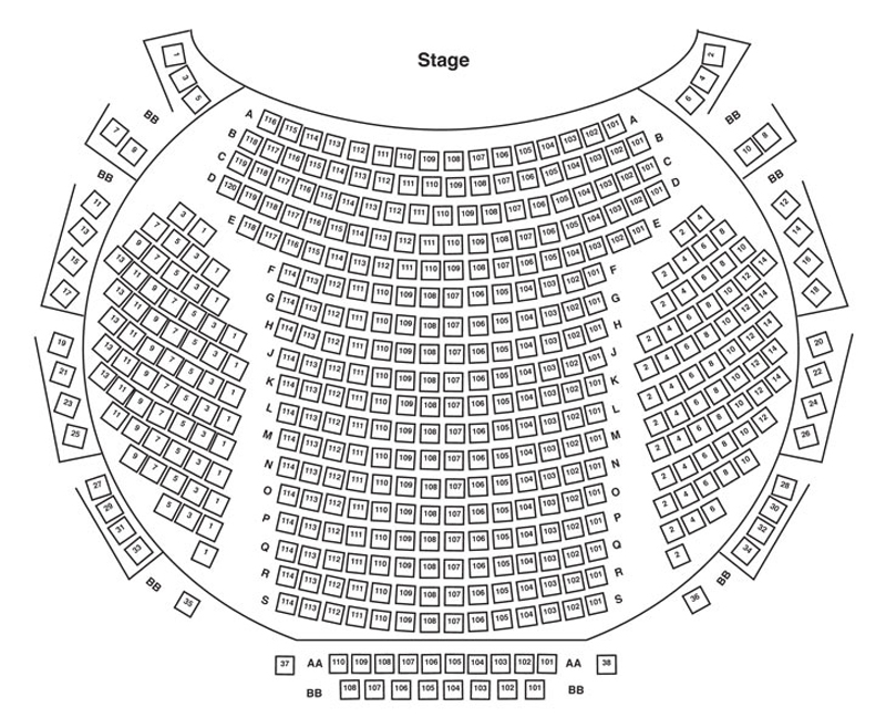 Lansburgh Theatre Seating Chart
