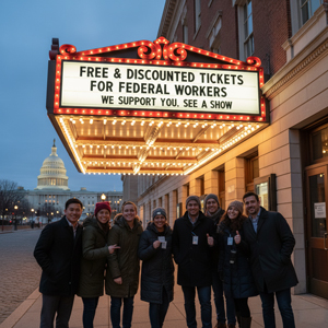 DC-Area Theatres Offer Free and Discounted Tickets to Federal Workers Affected by Shutdown