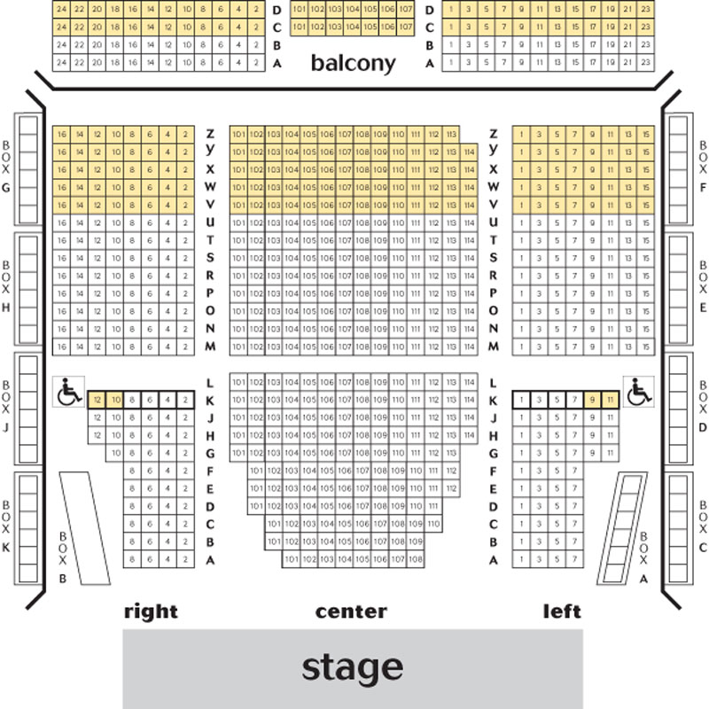 Lincoln Theatre Seating Chart - Theatre In DC
